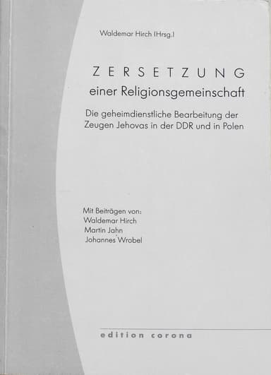 Cover: Zersetzung einer Religionsgemeinschaft